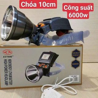 ĐÈN PIN ĐỘI ĐẦU SIÊU SÁNG 6000W KY 8907