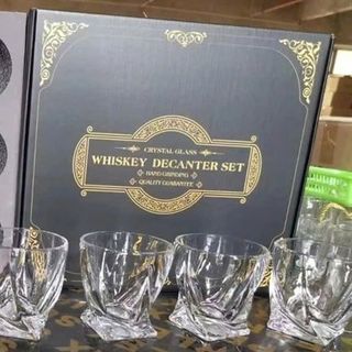 Bộ Bình Kèm 6 Ly Rượu Thủy Tinh Cao Cấp (THÙNG 10B)