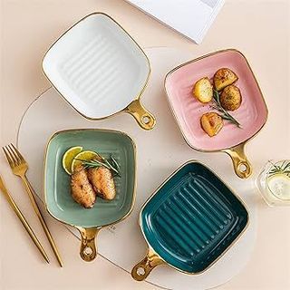 Đĩa chảo tay cầm Sứ Decor CC ( THUNG 24C)