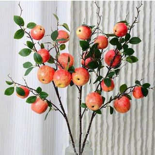 CÀNH QUẢ TÁO 5 QUẢ TRANG TRÍ DECOR