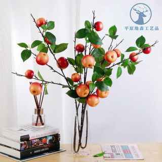 CÀNH QUẢ TÁO 5 QUẢ TRANG TRÍ DECOR