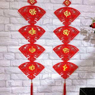 DẢI TREO TẾT CÂU ĐỐI HÌNH QUẠT 2026