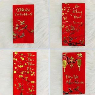 SET 6 BAO LÌ XÌ ĐỎ MAY MẮN 2026 (T100)