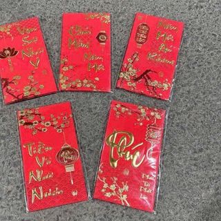 SET 6 BAO LÌ XÌ ĐỎ MAY MẮN 2026 (T100)