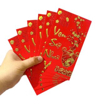 SET 6 BAO LÌ XÌ ĐỎ MAY MẮN 2026 (T100)