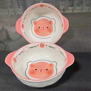 Bát Sứ Hai Tai Lợn Hồng ( THÙNG 72C )