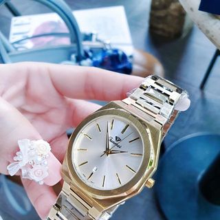 ĐỒNG HỒ CHÍNH HÃNG FUNMEI COUPLE F8035 DÂY THÉP VÀNG FULLBOX TEM HÃNG