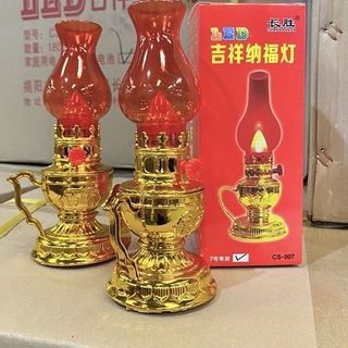 Đèn thờ LED hình đèn dầu (Dùng pin) GV-256 (X) trang trí tết