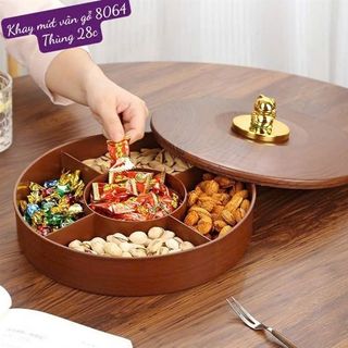 Khay Mứt Vân Gỗ 8064 ( THÙNG 28C )
