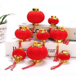SET 30 LỒNG ĐÈN NHUNG SIZE 4CM