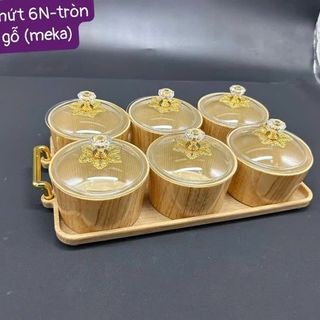 LD TL Khay Mứt Vân Gỗ 6 CN Tròn (THÙNG 24B)