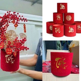 SET 2 TRỤ NHUNG CẮM HOA TUYỆT ĐẸP
