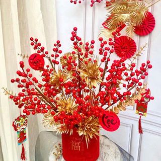 SET 2 TRỤ NHUNG CẮM HOA TUYỆT ĐẸP