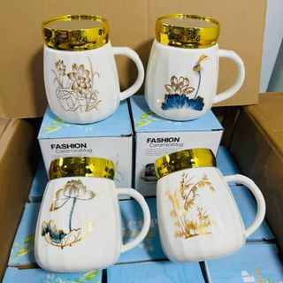 Ly Sứ ,Cốc Sứ Nắp Gương Mẫu Mới (THÙNG 70C)