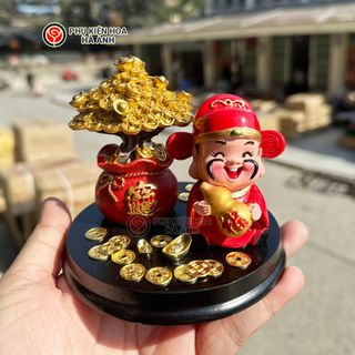 Set / Bộ Ông Thần Tài Kèm Cây Kim Tiền ( THÙNG 80B )