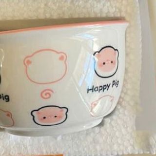 Bát Sứ Happy Pig Lợn Hồng ( THÙNG 96C )