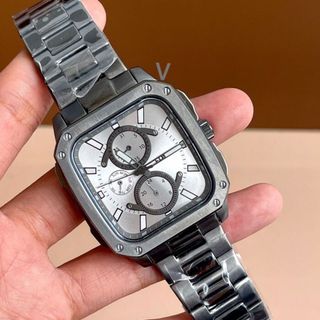 ĐỒNG HỒ NAM CAO CẤP POSSIL BQ2657 THÉP MẶT VUÔNG SÁU KIM FULLBOX