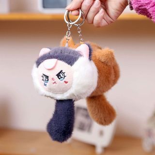 Móc khoá Gấu Bông Baby Three mèo may mắn