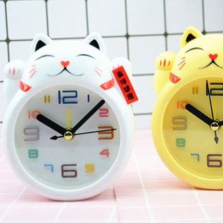 ĐỒNG HỒ BÁO THỨC HÌNH MÈO MAY MẮN