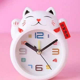 ĐỒNG HỒ BÁO THỨC HÌNH MÈO MAY MẮN