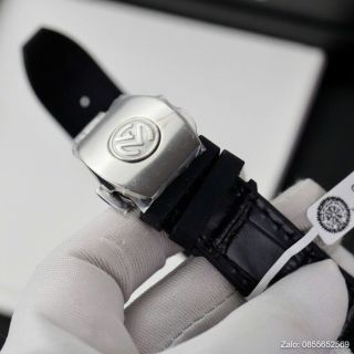 ĐỒNG HỒ NAM SIÊU CẤP PRANCK MULER DÂY CS BỌC DA ĐEN MÁY CƠ MẶT ĐÍNH ĐÁ SWAROSKI