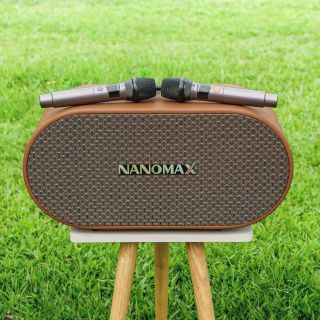Loa Karaoke Xách Tay Nanomax K-05 Bass Đôi 20cm 320w