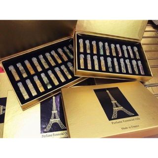 Set 20 Chai Nước Hoa Phap mini chai 1ml Hộp Vàng