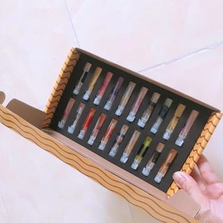 Set 20 Chai Nước Hoa Phap mini chai 1ml Hộp Vàng