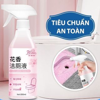Chai xịt bồn cầu hoa anh đào quguanjia 500ml