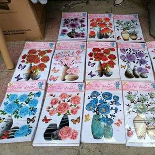 TRANH HOA NỔI 3D DÁN TƯỜNG TRANG TRÍ