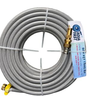 Dây xịt tưới cây rửa xe gắn vòi xịt tăng áp tán ren trong 21 phi 14ly