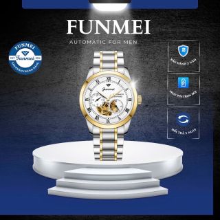 ĐỒNG HỒ NAM CHÍNH HÃNG FUNMEI CƠ FC230 MTRÒN LỘ ĐÁY FULLBOX TEM HÃNG