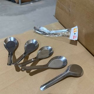 Thìa súp tròn sen cán ngắn 17G muỗng súp tròn sen cán ngắn 17G