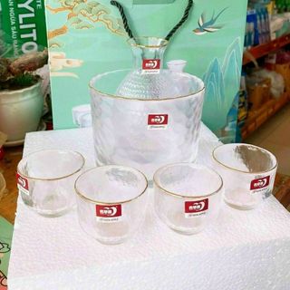 Bộ 4 Cốc Kèm Cúp Rót Rượu SJZH-1/L6 ( THÙNG 8B)
