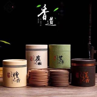 Hương Vòng Trầm Hương, Nhang Trầm Khoanh 1 Hộp 48 Khoanh thảo mộc thơm đặc biệt
