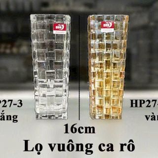 BÌNH CẮM HOA VUÔNG DELI 16CM HP27-3 (T24)