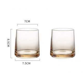 Bộ Bình 4 Cốc Thủy Tinh Vàng JY-117-1( THÙNG 12B )