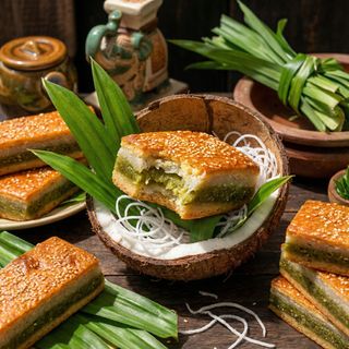 BÁNH DỪA LÁ DỨA NƯỚNG THAN NGON THƠM NỨC MŨI - WINNIE HOUSE