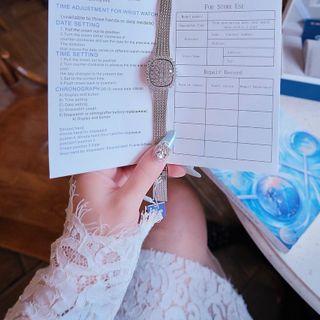 ĐỒNG HỒ NỮ CHÍNH HÃNG FUNMEI FL109 DÂY THÉP LƯỚI MĂT VUÔNG ĐÍNH ĐÁ MỞ NẮP FULLBOX