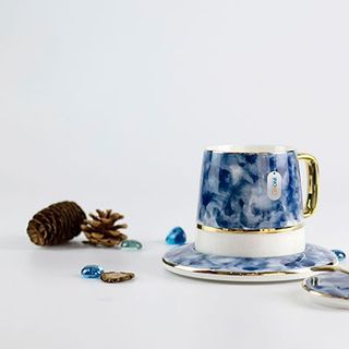 Cốc sứ KALANDI xanh dương ĐẸP (THÙNG 32C)