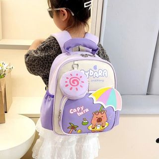 BALO MẦM NON HOẠT HÌNH CAPYBARA NHẸ – RỘNG – ÊM A102 - PIPI STORE