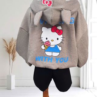 Áo khoác nữ chất nỉ xuất in chữ WITH YOU