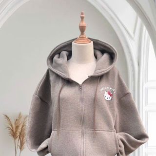 Áo khoác nữ chất nỉ xuất in chữ WITH YOU