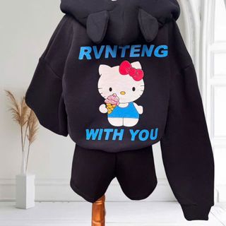 Áo khoác nữ chất nỉ xuất in chữ WITH YOU