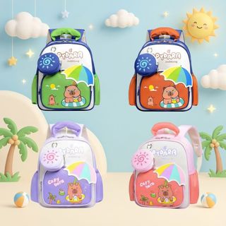 BALO MẦM NON HOẠT HÌNH CAPYBARA NHẸ – RỘNG – ÊM A102 - PIPI STORE