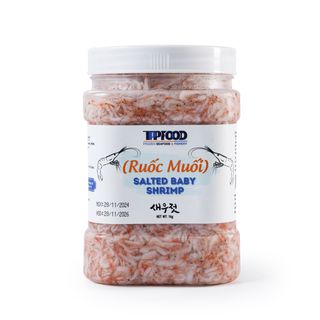 Ruốc muối - Mắm tép Hàn dùng làm kim chi, nước sốt, mắm tôm hoặc ăn sống - 1KG/HŨ (Có thùng 20kg)