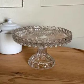 TM 1207X Đĩa Thuỷ Tinh Chân Bồng Size Trung ( THÙNG 12C )