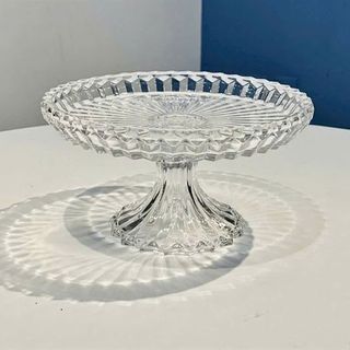 TM 1207X Đĩa Thuỷ Tinh Chân Bồng Size Trung ( THÙNG 12C )