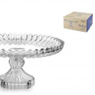 TM 1207X Đĩa Thuỷ Tinh Chân Bồng Size Trung ( THÙNG 12C )