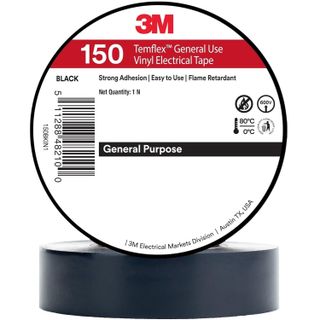 Băng keo điện PVC 3M Temflex 150 18mm x 20m 3M-BK150 - Chống cháy, cách điện tốt, chịu nhiệt cao, sử dụng linh hoạt